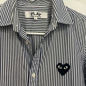Comme des Garcons Play Button Down Shirt